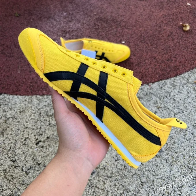 Onitsuka Tiger Mexico 66 Low-Top Sneakers in Yellow & Black