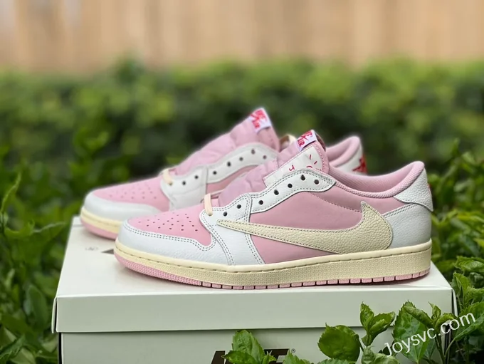 Travis Scott x Air Jordan 1 Low Golf DM7866-600 White Pink DG 2.0