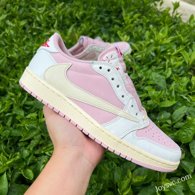 Travis Scott x Air Jordan 1 Low Golf DM7866-600 White Pink DG 2.0