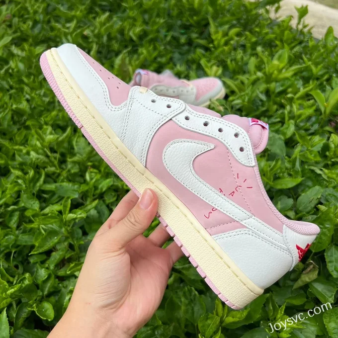 Travis Scott x Air Jordan 1 Low Golf DM7866-600 White Pink DG 2.0