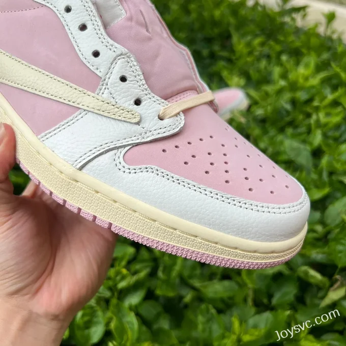 Travis Scott x Air Jordan 1 Low Golf DM7866-600 White Pink DG 2.0