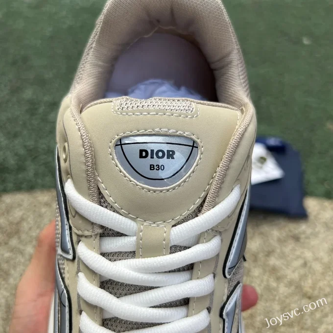 Dior B30 Beige Grey Mesh Low Top Casual Shoes Men