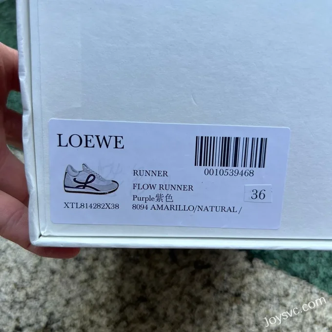 LOEWE Flow Low-Top White Grey Purple Brown