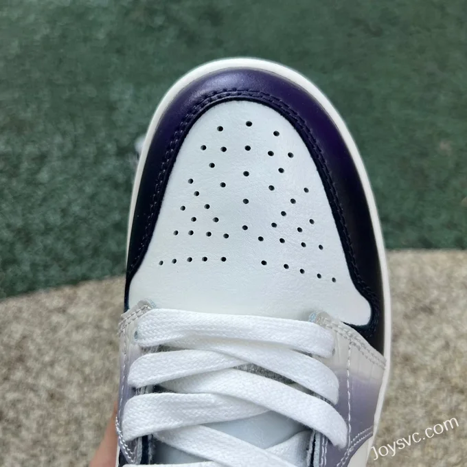 Air Jordan 1 Low HF5759-101 White Black Purple Retro