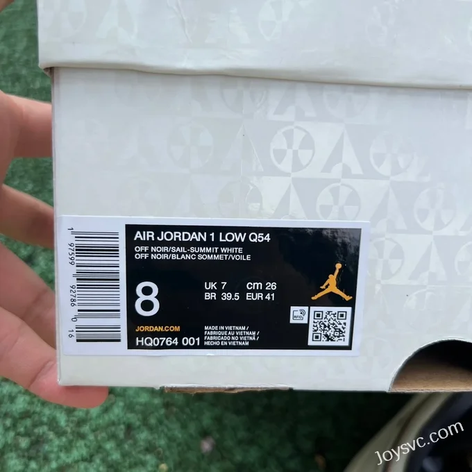 Air Jordan 1 Low HQ0764-001 White Black Streetball Pure Version