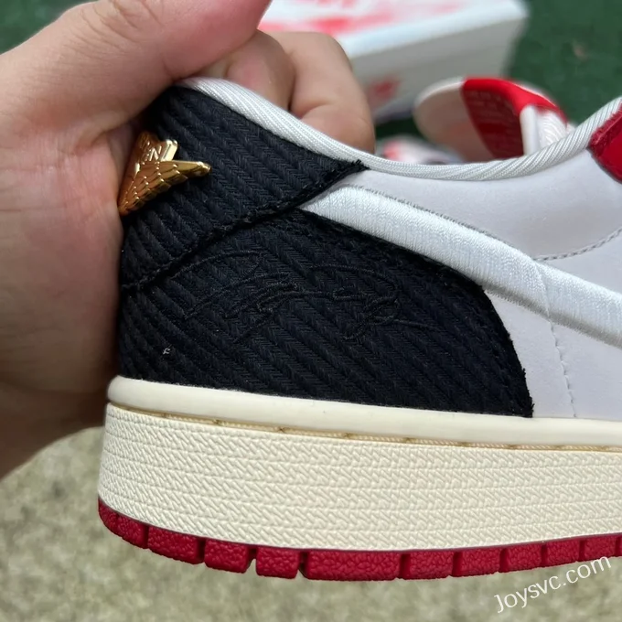 Air Jordan 1 Low HV6157-100 Black Red White Silk DG Version