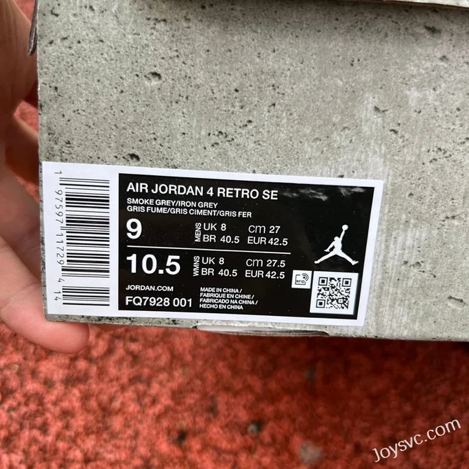 Air Jordan 4 SE FQ7928-001 Grey Black