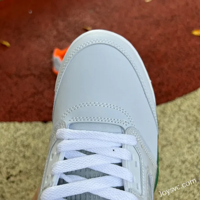 Air Jordan 5 FQ1293-018 White Orange Green