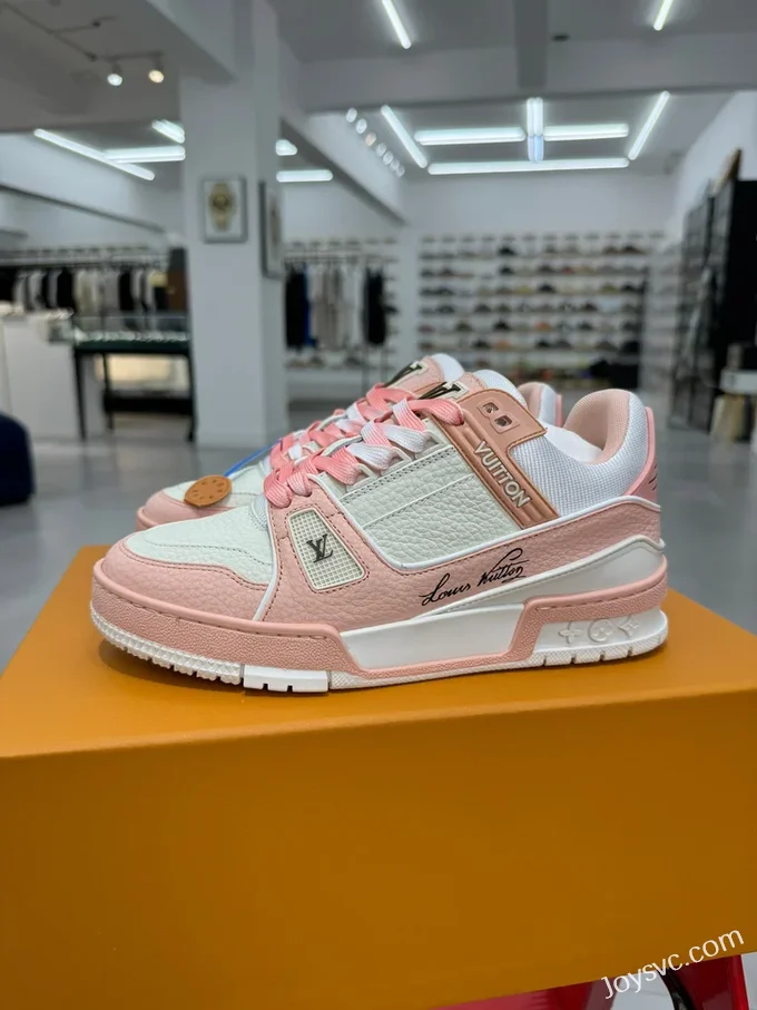 Louis Vuitton Trainer Pink Pebble