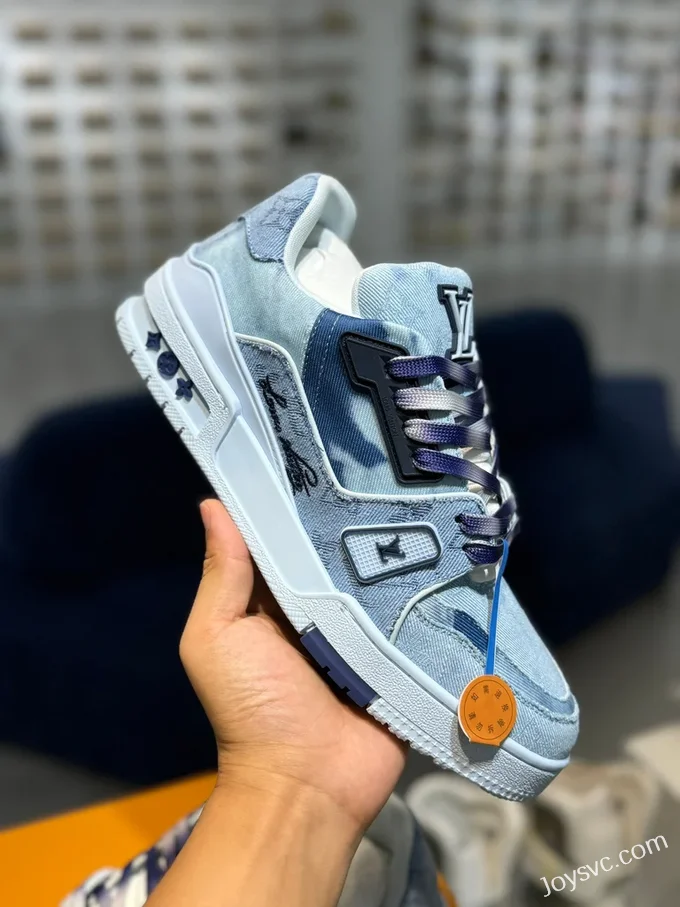 Louis Vuitton Trainer Blue Denim