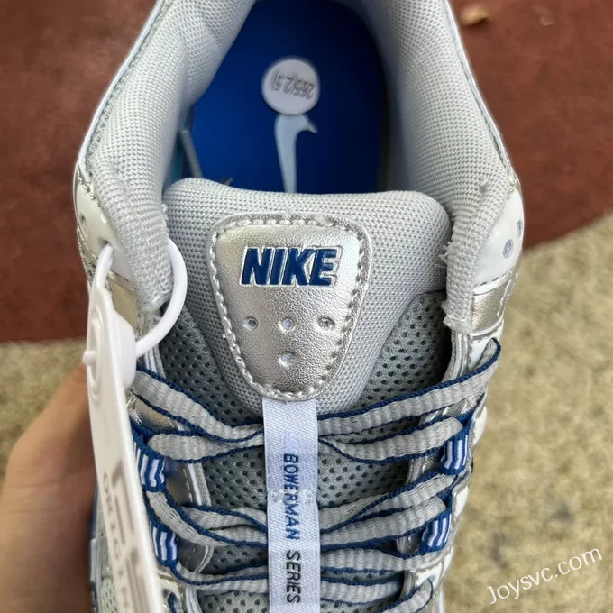 Nike P-6000 White Blue Silver Retro Running Shoes BV1021-001