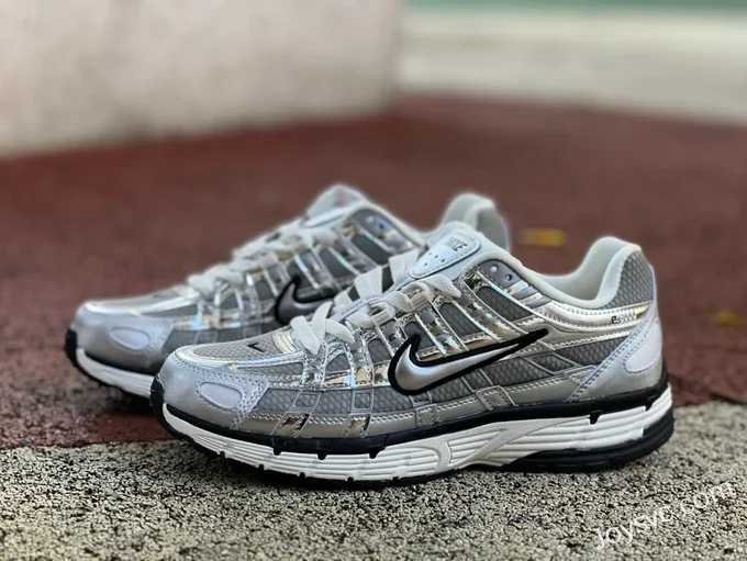 Nike P-6000 Liquid Silver Retro Running Shoes CN0149-001