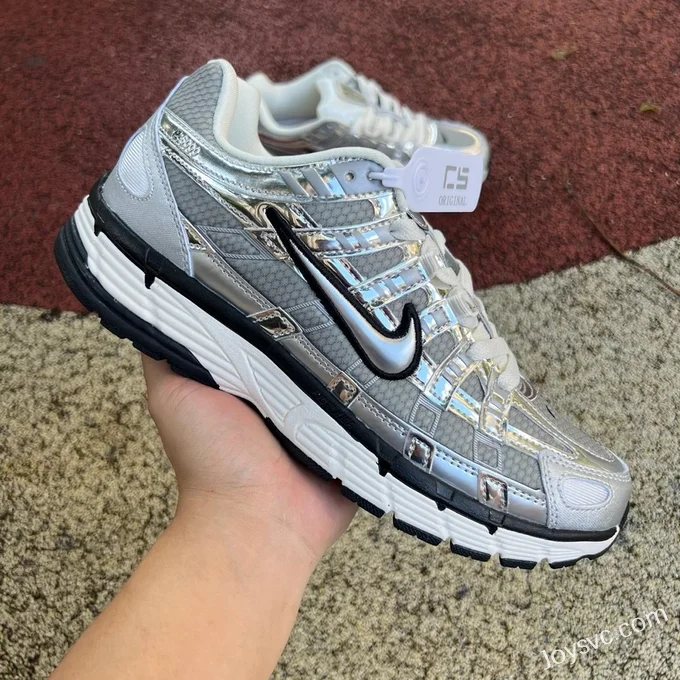 Nike P-6000 Liquid Silver Retro Running Shoes CN0149-001