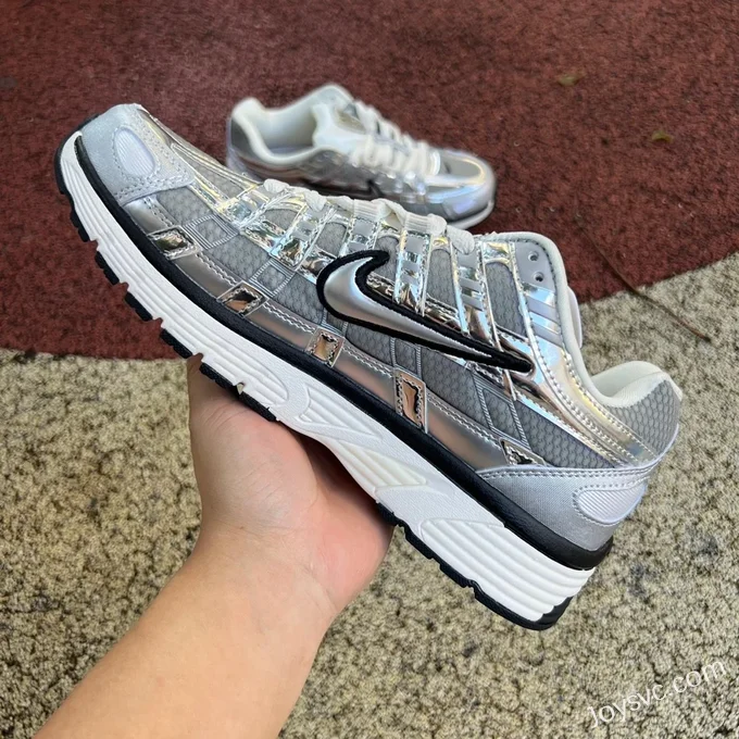 Nike P-6000 Liquid Silver Retro Running Shoes CN0149-001