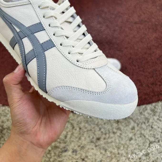 Onitsuka Tiger Mexico 66 Low-Top Sneakers in Beige & Grey