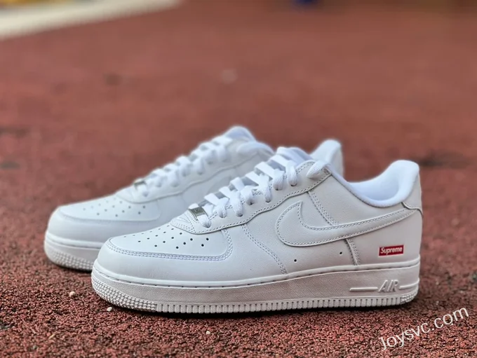 Supreme x Nike Air Force 1 White Red CU9225-101