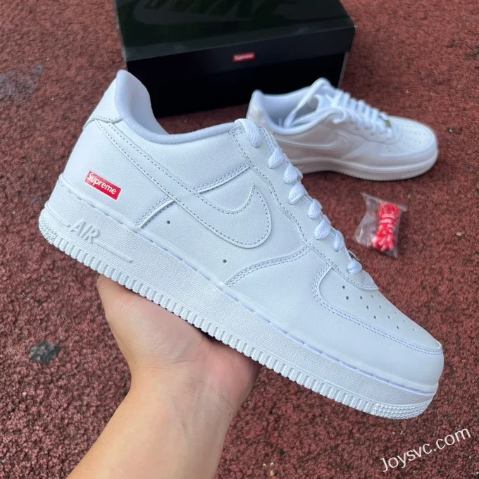 Supreme x Nike Air Force 1 White Red CU9225-101