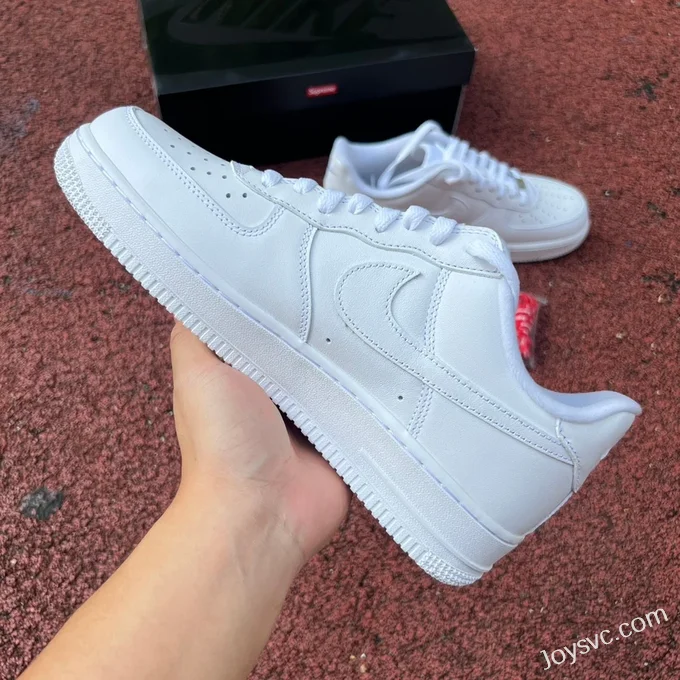 Supreme x Nike Air Force 1 White Red CU9225-101