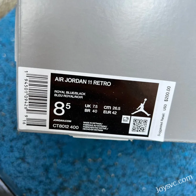 Air Jordan 11 Black Blue High CT8012-400