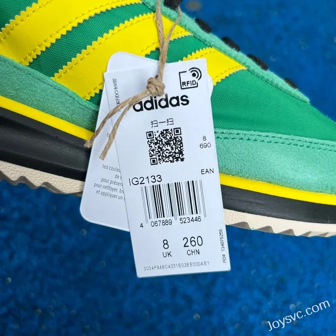 Adidas SL 72 Green Yellow Retro Sneakers IG2133