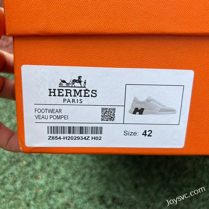 Hermes Bouncing White Men's Sneakers