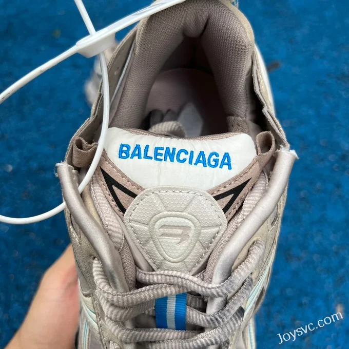 Balenciaga 7.5 Beige Grey Blue Pure Original Vintage Dad Shoes