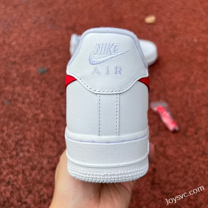 Supreme x Nike Air Force 1 White Red Hook CU9225-101