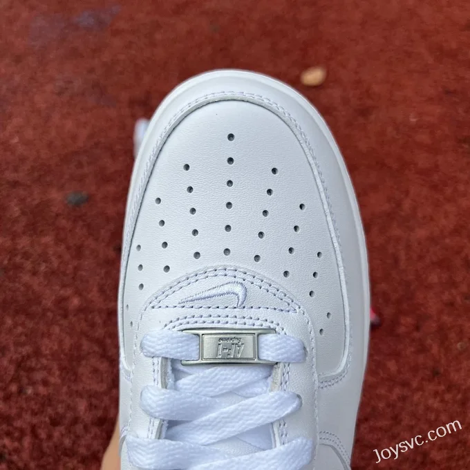 Supreme x Nike Air Force 1 White Red Hook CU9225-101