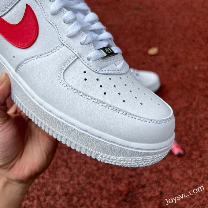 Supreme x Nike Air Force 1 White Red Hook CU9225-101