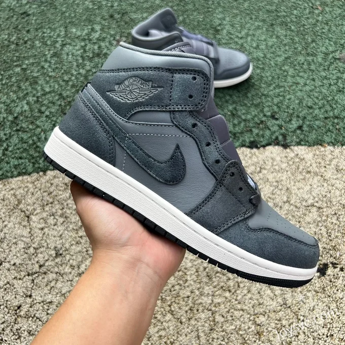 Air Jordan 1 Mid SE FJ3448-001 Dark Grey Casual Shoes