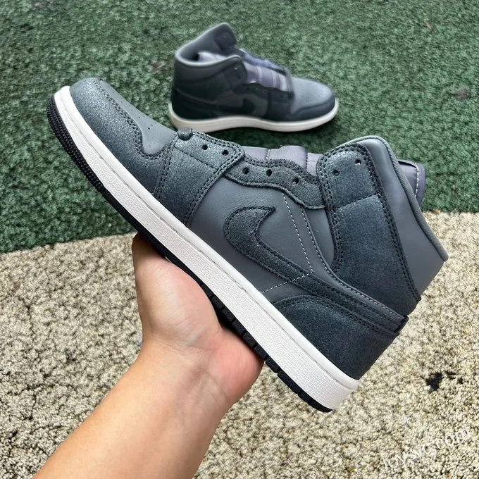 Air Jordan 1 Mid SE FJ3448-001 Dark Grey Casual Shoes