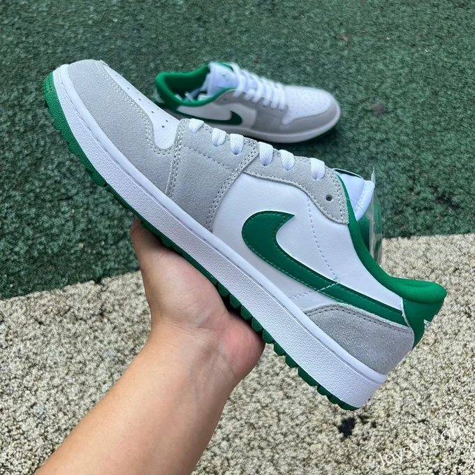 Air Jordan 1 Low Golf DD9315-112 White Grey Green Retro