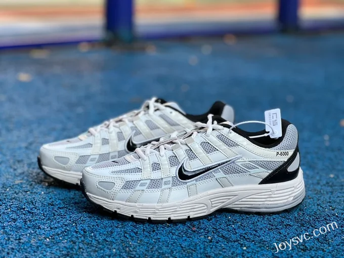 Nike P-6000 White Grey Black Retro Running Shoes HJ3488-001