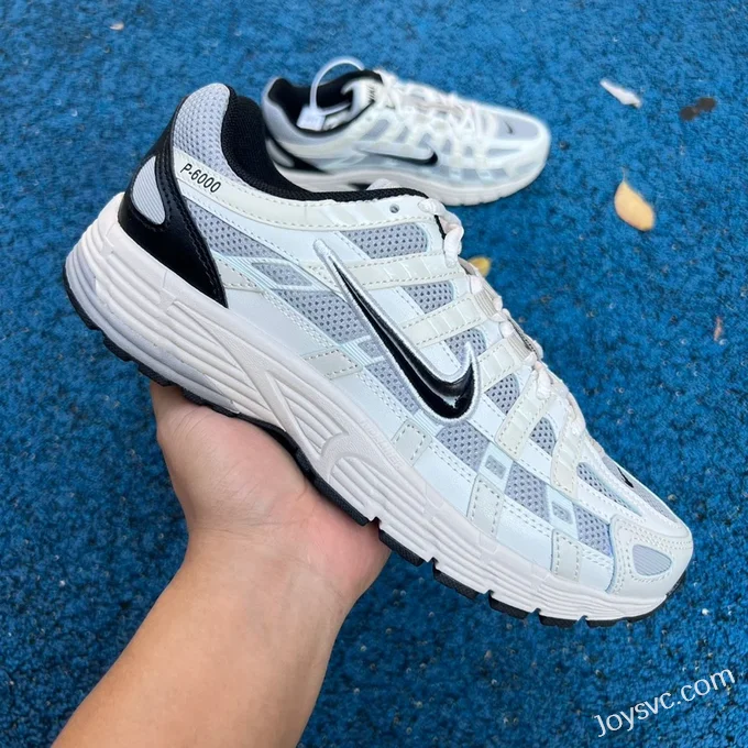 Nike P-6000 White Grey Black Retro Running Shoes HJ3488-001