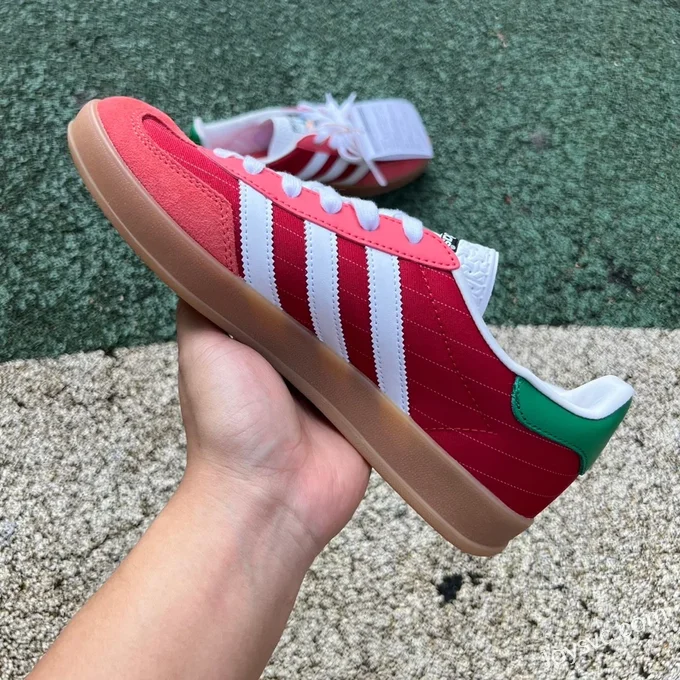 Adidas Gazelle Olympic Red White Green Low Top Sneakers IF9641