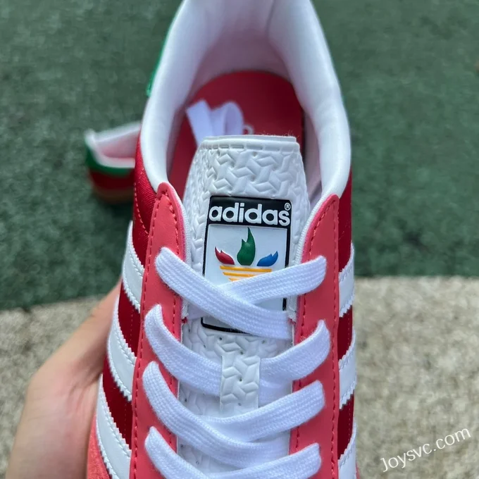 Adidas Gazelle Olympic Red White Green Low Top Sneakers IF9641