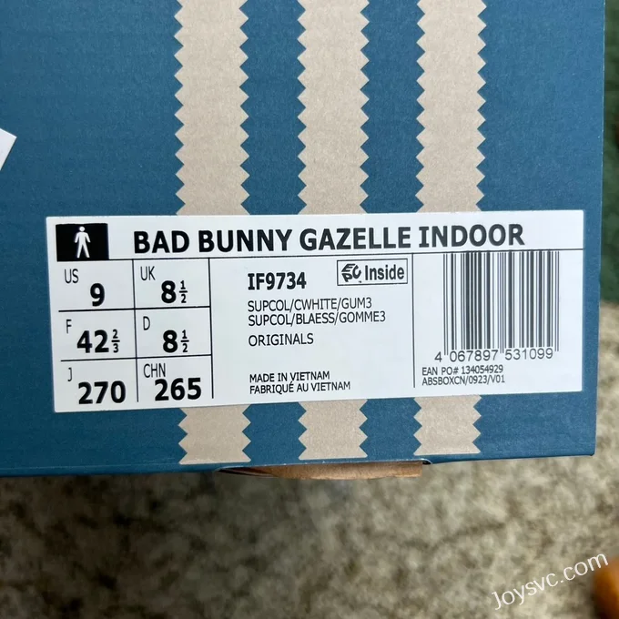 Bad Bunny x Adidas Gazelle Blue White Retro Sneakers IF9734