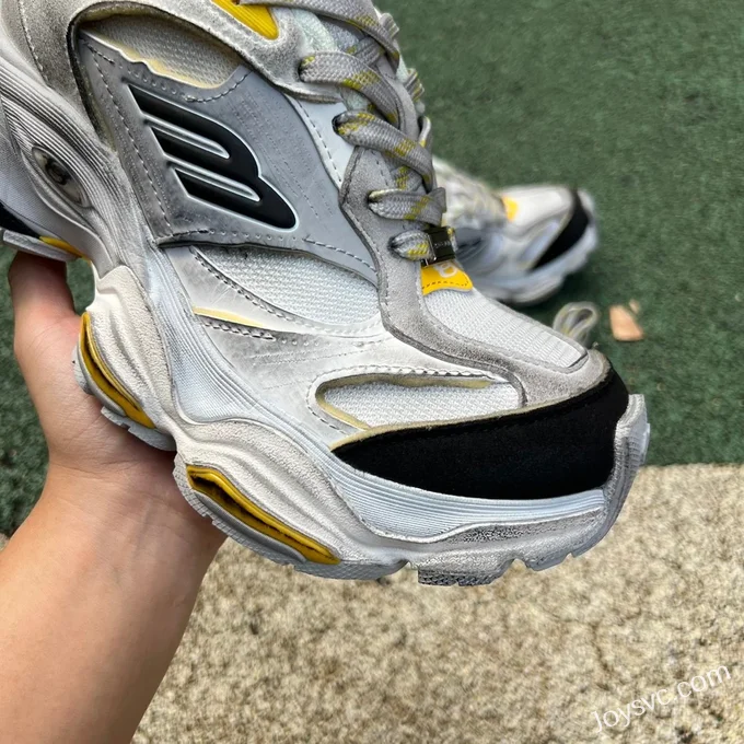 Balenciaga Cargo White Grey Yellow Sneakers