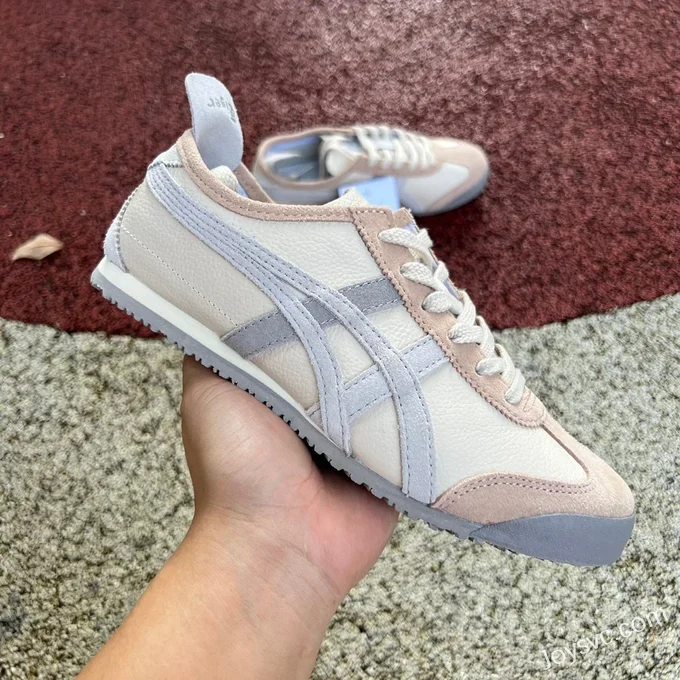 Onitsuka Tiger Mexico 66 Low-Top Sneakers in Beige & Brown