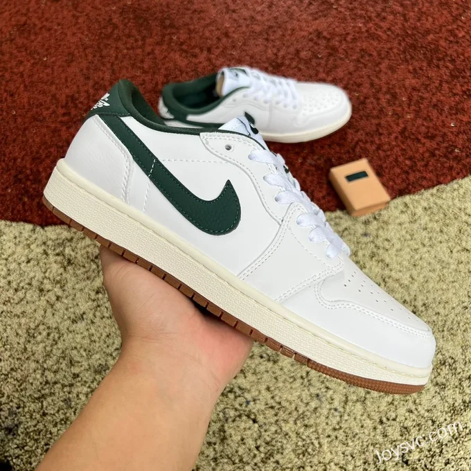 Air Jordan 1 Low CZ0775-133 White Green Distressed Retro