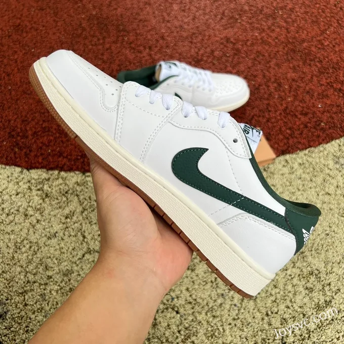 Air Jordan 1 Low CZ0775-133 White Green Distressed Retro