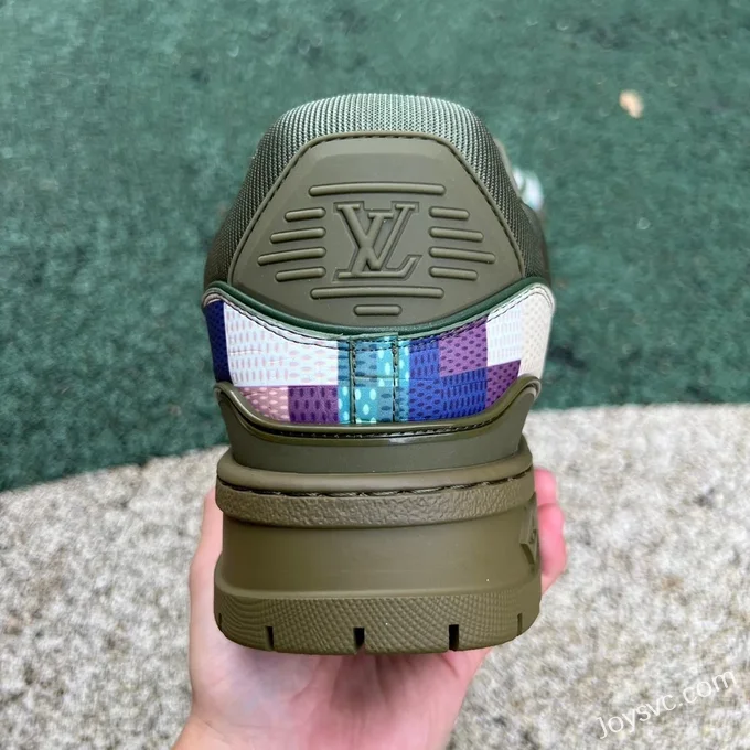 Louis Vuitton Trainer Maxi Camo Army Green