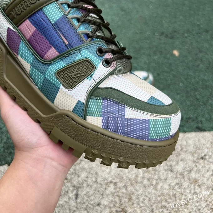 Louis Vuitton Trainer Maxi Camo Army Green