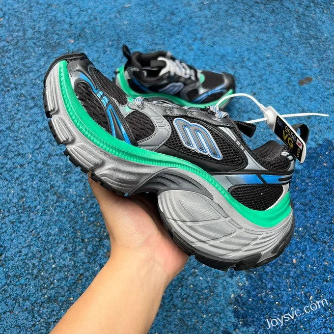 Balenciaga 10XL Black Green Blue Grey Sneakers