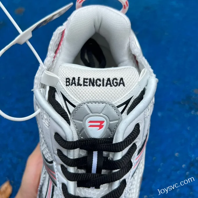 Balenciaga 7.5 Silver White Red Pure Original Vintage Dad Shoes