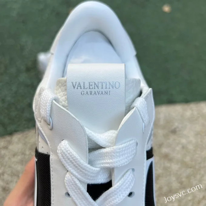 Valentino VL7N Leather Sneakers in White & Black