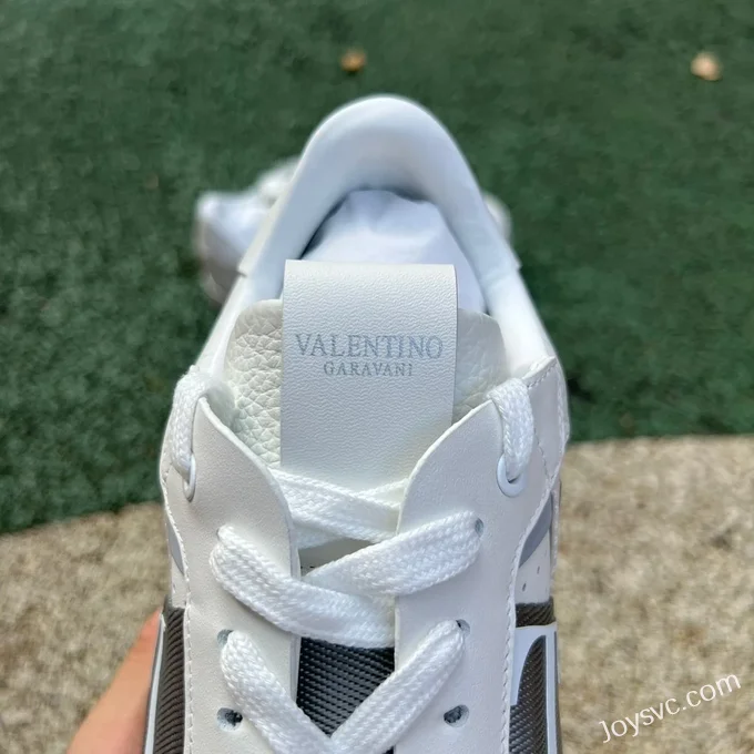 Valentino VL7N Leather Sneakers in White & Grey