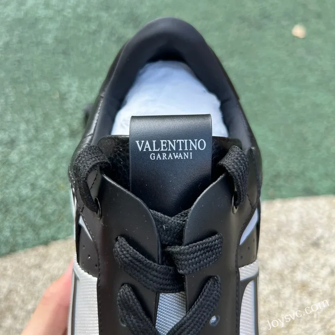 Valentino VL7N Leather Sneakers in Black & White