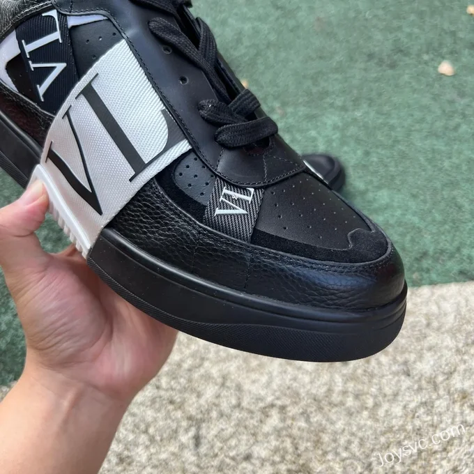 Valentino VL7N Leather Sneakers in Black & White