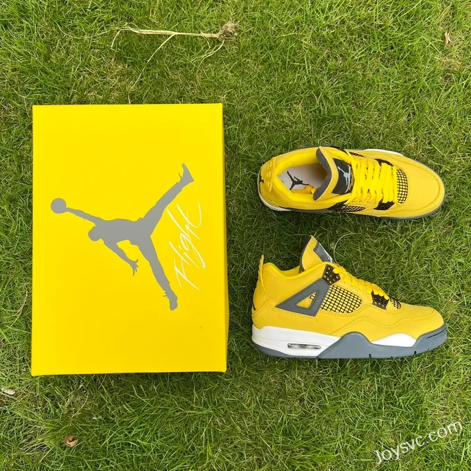 Air Jordan 4 CT8527-700 Black Yellow